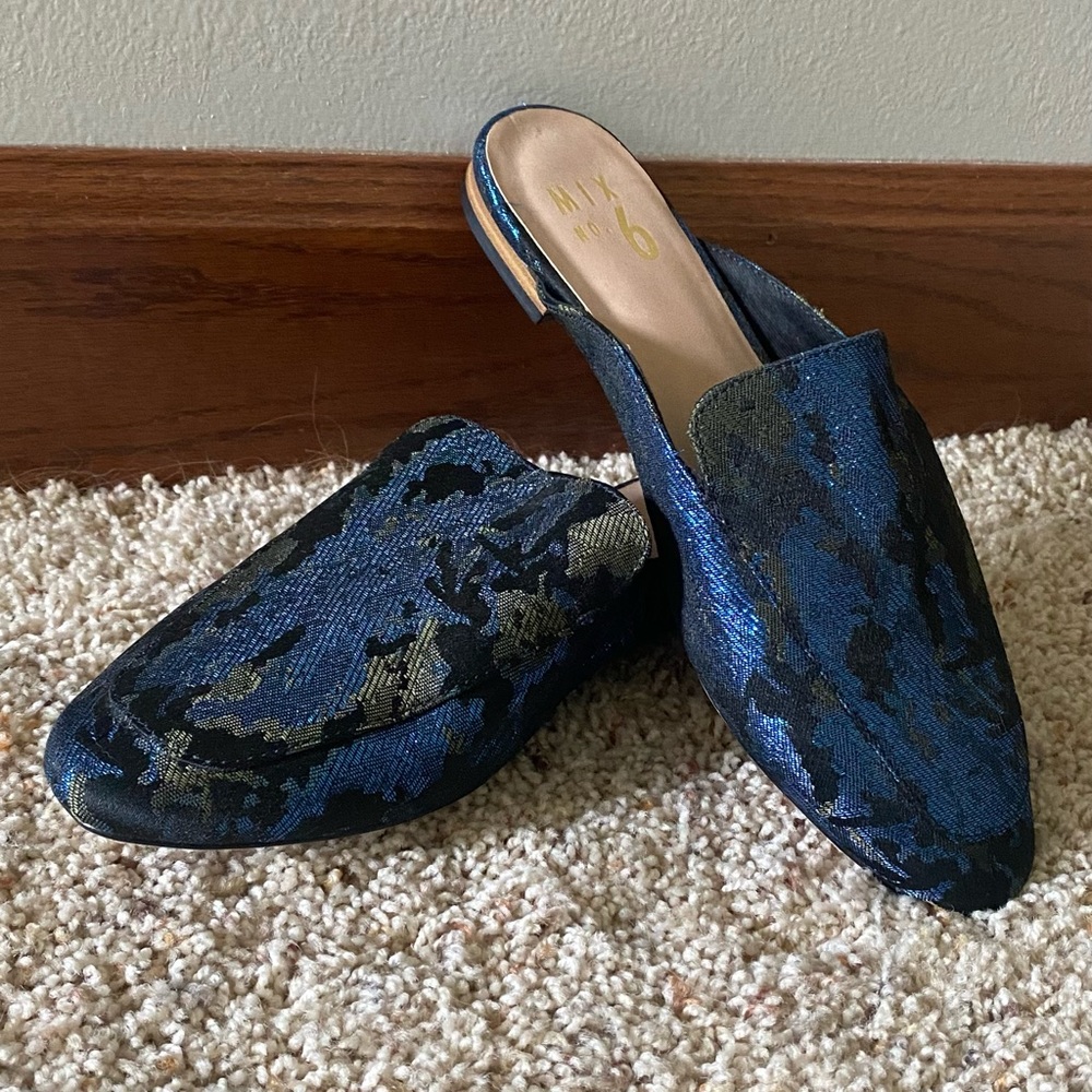 Sparkly Patterned Mules